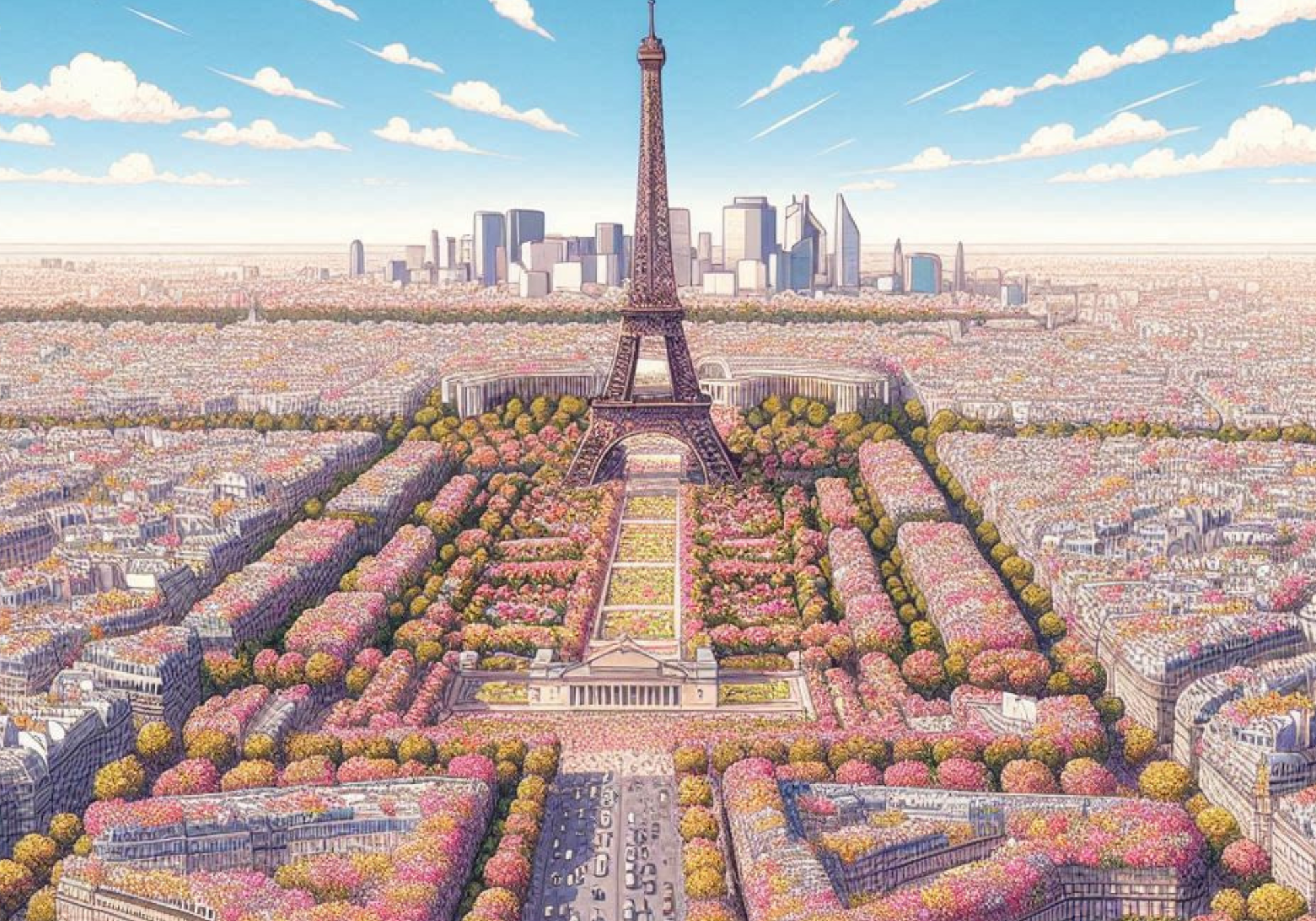 Paris dans les bouquets d'IKI