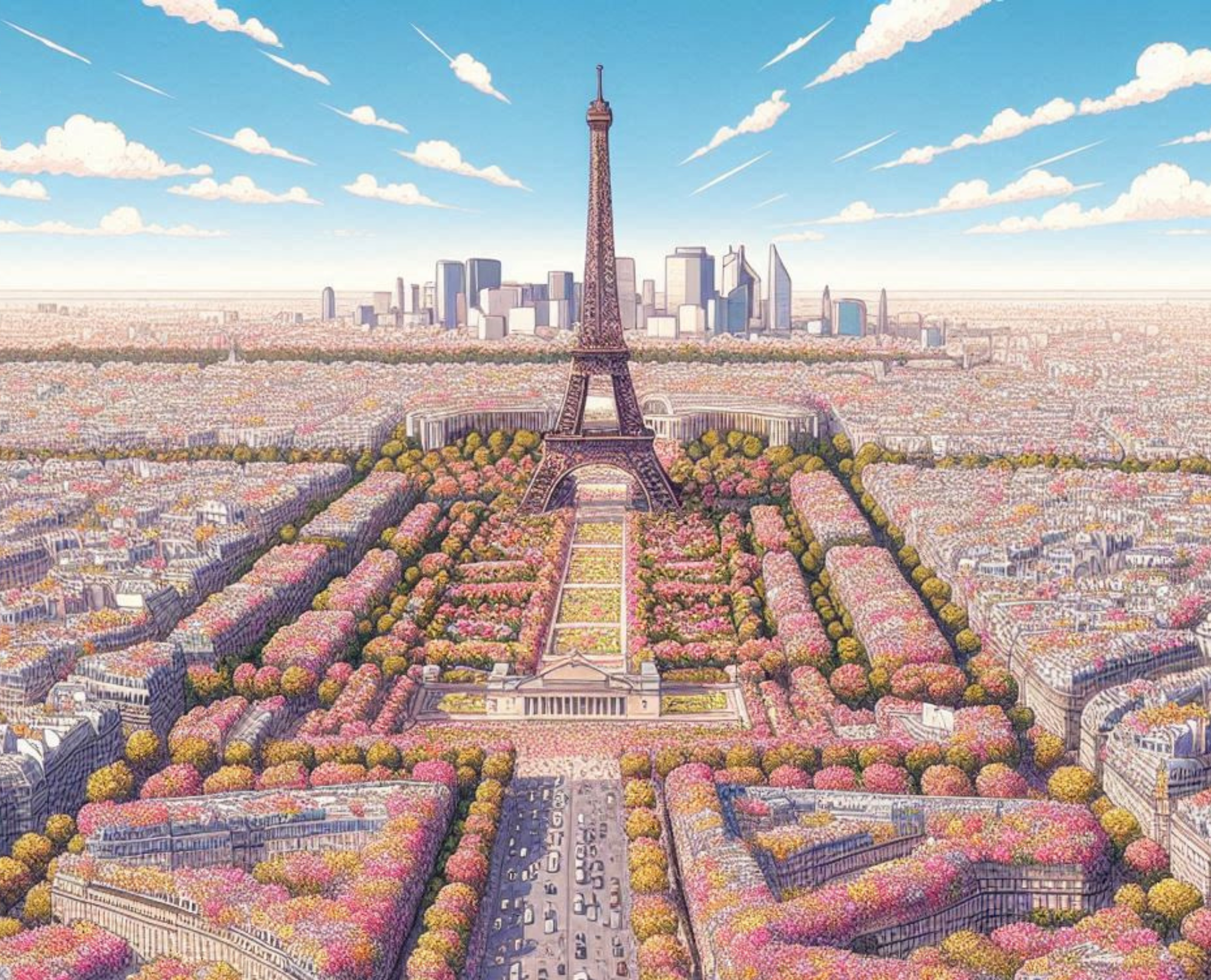 Paris dans les bouquets d'IKI