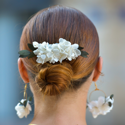 Porter un pic à chignon avec un voile de mariée