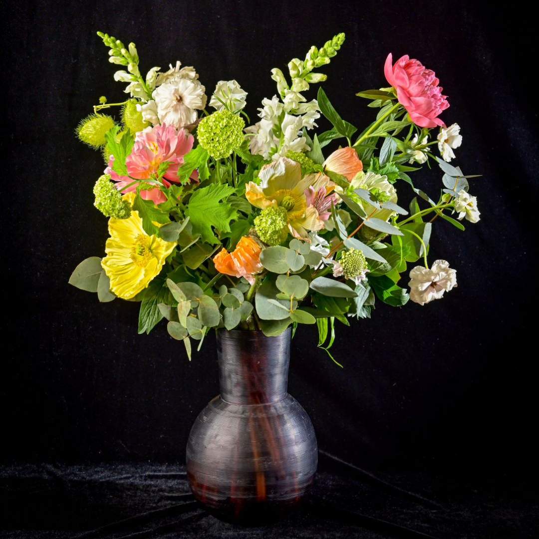 CORBER Bouquet de Pavots】Paris 肉筆画 Bairei Picture Album of One