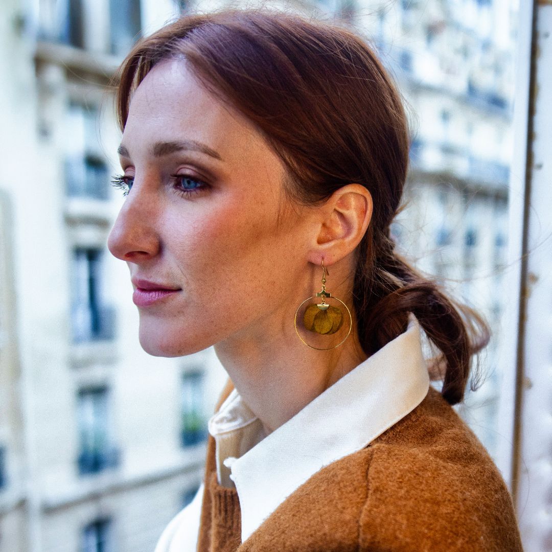 boucle d'oreille terra cotta